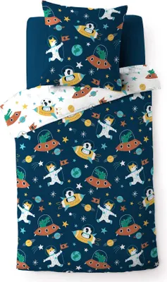 Immagine prodotto di 2 pezzi reversibili per bambini 140x200cm Universe copripiumino set letto