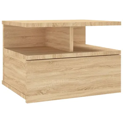 Produktbild von Hängender Nachttisch Sonoma-Eiche 40x31x27 cm Holzwerkstoff