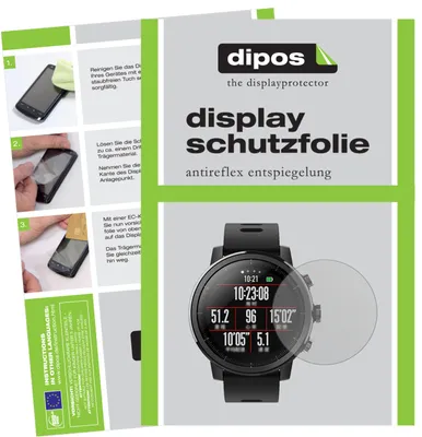 Produktbild von 6x Schutzfolie für Huami Amazfit Stratos matt Displayschutzfolie Folie Display