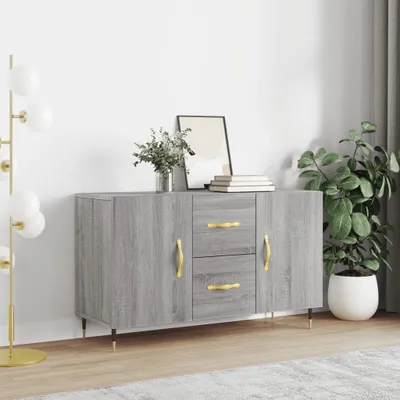 Produktbild von The Living Store Sideboard Grau Sonoma 100x36x60 cm Holzwerkstoff