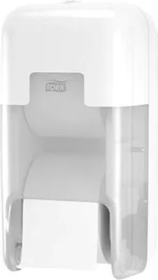 Obrázek produktu pro Zásobník na bezdutinkový toaletní papír "OptiServe", bílá, 2 role, systém T7, TORK 558041