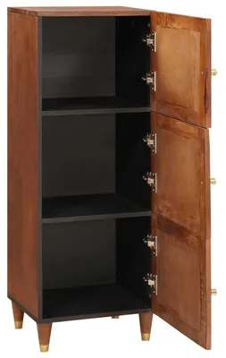 Image de vidaXL Étagère haute Marron 40 x 33,5 x 110 cm Bois massif Mango