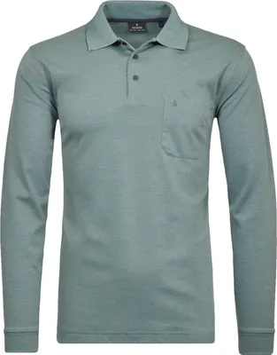 Ragman H-Polo 1/1 Arm Polo LA uni Soft-Knit in grün