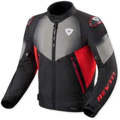 Zdjęcie produktu dla Kurtka motocyklowa Revit Control H2O z tkaniny, czarna/czerwona, rozmiar L