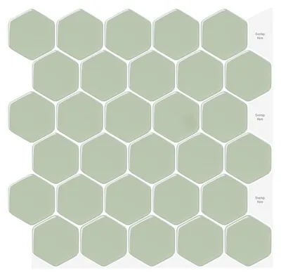 Produktbild von Tegelaufkleber 3D Mosaik – Selbstklebend – Wasserfest – Für Küche/Badezimmer – Einfach anzubringen – Geeignet für glatte Oberflächen – Wandsticker