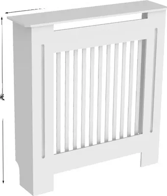 Produktbild von Heizkörperabdeckung, 362 Zoll hoch, horizontal vertikaler Schrank, Weiß Vertikal S