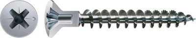 Zdjęcie produktu dla SPAX 0271010450355, Śruba, Metal, Cynk, Drewno, Płaska głowa, Pozidriv, PZ2