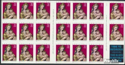 Produktbild von Briefmarken USA 1998 Mi 3050Fb Folienblatt47 (kompl.Ausg.) postfrisch Weihnachten