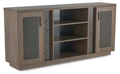 Zdjęcie produktu dla Szafka na dokumenty kredens brązowy czarny nowoczesny dwukolorowy nowoczesny design
