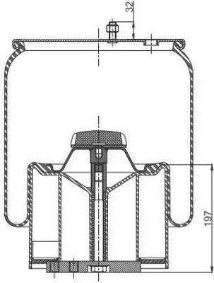Produktbild von BPW Luftfederbalg 05.429.43.51.0 530mm 311mm für BPW 36
