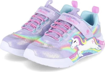 Produktbild von Skechers S-Lights: Unicorn Chaser  Klittenband - lila - Maat 31