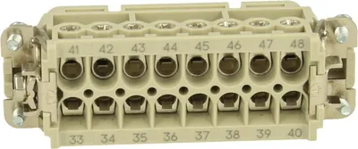 Produktbild von HARTING Han 16A Buchseneinsatz (F) Schraubanschluss, 16-polig+PE 250V, 16A - 1 Stück