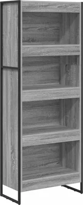 Immagine prodotto di Libreria vidaXL, 60 x 30 x 155 cm, realizzata in legno composito, colore grigio Sonoma