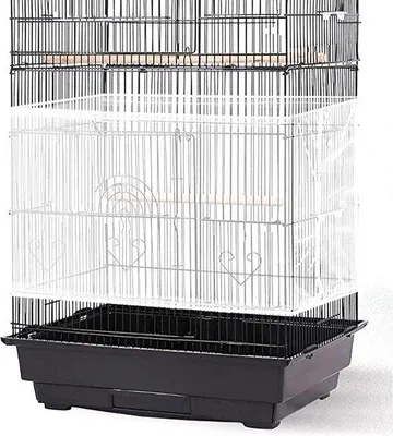 Produktbild von Famanu Vogelkäfignetz Abdeckung - Weiß, 200 x 37 cm