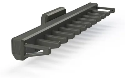 Image de Porte-cravates latéral extractible Quartz 436 mm - titane