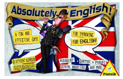Produktbild von Piatnik - Absolutely English Spiel zum verbessern der Englischkenntnisse Lernspiel