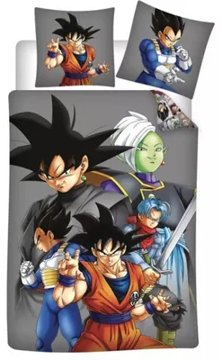 Produktbild von Dragon Ball Bettwäsche Dragon's Fury - 140 x 200 cm - 65 x 65 cm - Baumwolle