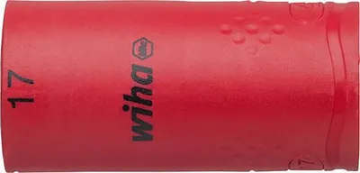 Image de Clé à douille hexagonale 1/2", 17 mm, VDE, Wiha | 4010995430825