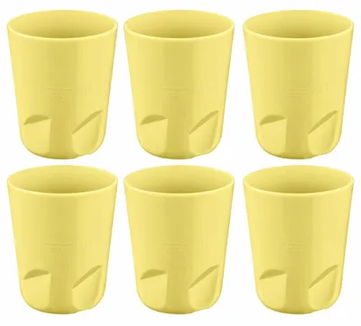 Productafbeelding van Solidchoice - Herbruikbare Drinkbekers Set van 6, 150 ml, Vaatwasmachinebestendig