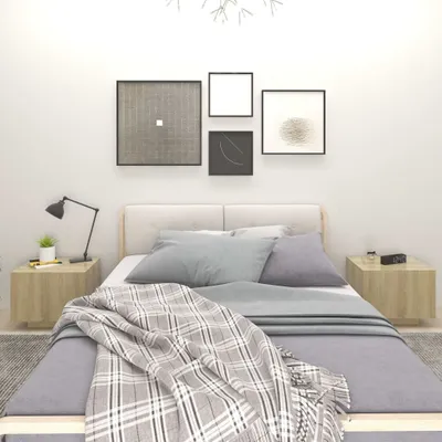 Obrázek produktu pro vidaXL Noční stolek Sonoma Dub 100x35x40 cm výrobek ze dřeva