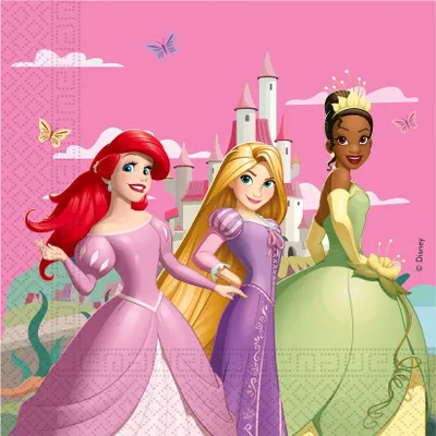 Produktbild von "Princess Create Your World" Partydeko Artikel Variante: 20 Servietten | 33x33cm Papier