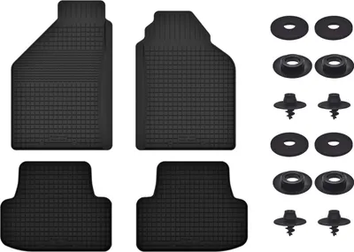 Produktbild von Gummimatten Mit Stoppern Für: Honda Civic Iv (1987-1991) Schwarz Set