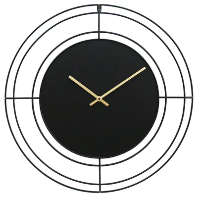 Produktbild von home24 Wanduhr - Metall - Schwarz