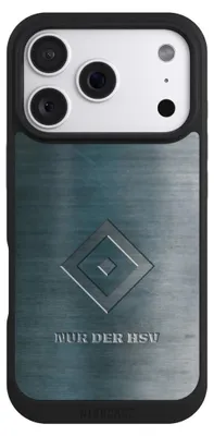 Produktbild von NIVOCASE Handyhülle für Apple iPhone 18 Pro  Hülle NIVOpure Case Schwarz HSV Hamburger SV Metallic Look