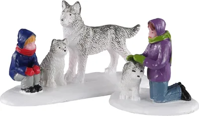 Productafbeelding van Future sLED dogs set of 2 kerstfiguur LEMAX