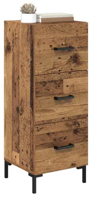 Produktbild von vidaXL Sideboard Altholz 34,5 x 34 x 90 cm Holzwerkstoff