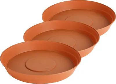 Produktbild von Garronda Blumentopf Untersetzer GD-0023 (3 Stück Terracotta, ⌀ 24cm H 4cm)
