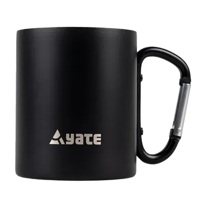 Obrázek produktu pro YATE Hrnek s karabinkou COLOR 0,3 l nerez - černý