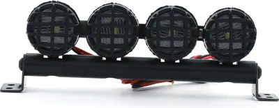 Obrázek produktu pro Sada příslušenství pro střešní světla LED 4 světla pro 1/10 Traxxas TRX-4 Trx4 Axial SCX10 90046 RC4WD D90 KM2