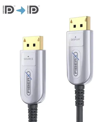 Imagen del producto de Cable extensor de fibra óptica PureLink FiberX Serie, compatible con DisplayPort 4K, con una longitud de 15 metros