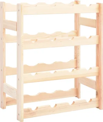 Immagine prodotto di The Living Store portabottiglie per 16 bottiglie in legno di pino