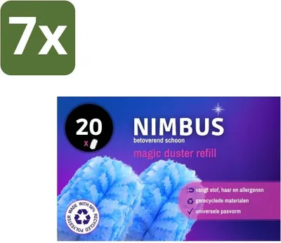 Productafbeelding van NIMBUS Magic Duster navullingsverpakking, 20 stuks - voordeelverpakking - 7 stuks