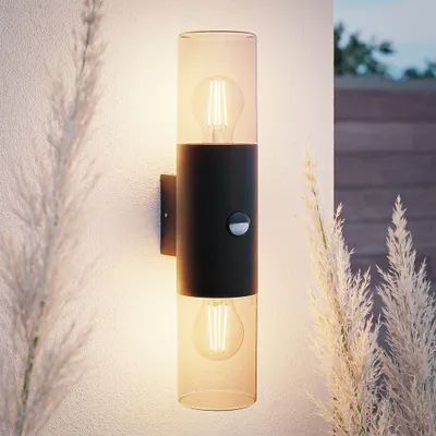 Image de HOFTRONIC - Applique murale LED avec détecteur Up & Down E27 IP44
