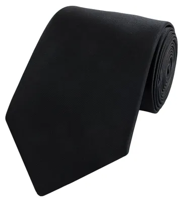 Produktbild von Fabio Farini - 1 Stück Herren Krawatte Schwarz - verschiedene Schwarze Männer Schlips in 8cm Breit (8cm), Schwarz - Umbra Black
