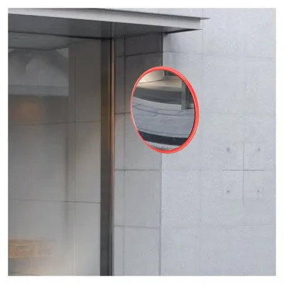 Produktbild von Konvexer Sicherheitsspiegel 30 cm für den Innenbereich – Weitwinkel Verkehrsspiegel aus Kunststoff mit Aluminiumfolie zur Vermeidung von toten Winkeln in Garagen und Einfahrten