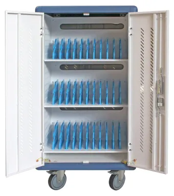 Image de Chariot de recharge ventilé Techly pour 30 ordinateurs portables ou smartphones