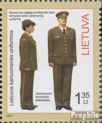 Produktbild von Briefmarken Litauen 2013 Mi 1143 (kompl.Ausg.) postfrisch Uniform