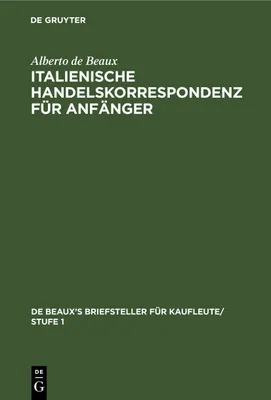 Produktbild von Italienische Handelskorrespondenz für Anfänger