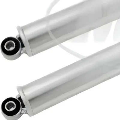 Produktbild von Simson Paar Federbeine - hinten - chrom u. Plastehülse - S50, S51, S53, KR51, SR50, SR80, SR4-1 bis SR4-4