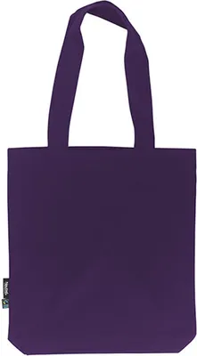 Produktbild von Neutral O90003 | Twill Bag / Einkaufstasche / Fairtrade- - Farbe: Purple - Größe: 38 x 42 x 7 cm
