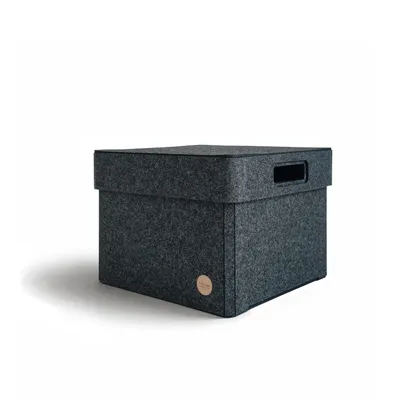 Produktbild von Aufbewahrungsbox CLASSIC Filz 27 x 27 x 20 cm mit Deckel in anthrazit meliert