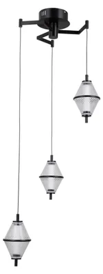 Image de Lampe suspendue LED 15W FUENTE PND-34395-3-BK Italux