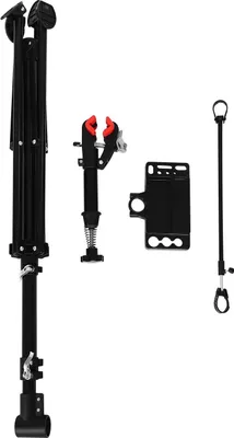 Produktbild von Fahrrad-Montageständer - Reparaturständer - Höhenverstellbar - Tragkraft 30 kg - Benutzerfreundlich - Für Zuhause, Garage, Werkstatt - Schwarz
