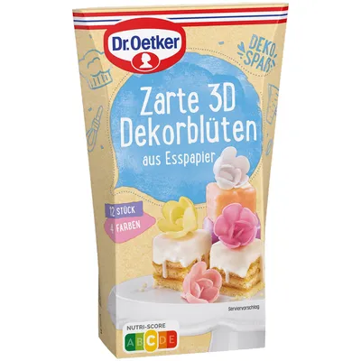 Immagine prodotto di Oetker Fiori decorativi 3D 12 pezzi