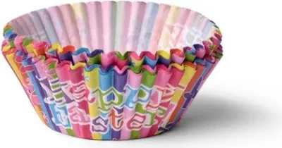 Zdjęcie produktu dla Zestaw 50 form briose Fissman-Wielkanoc, hartie, 5x5x3,3 cm, wielobarwny
