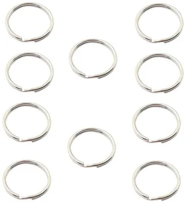 Image de Pendentifs en acier inoxydable, kits de bricolage de 10 pièces, porte-clés pour projets de bricolage